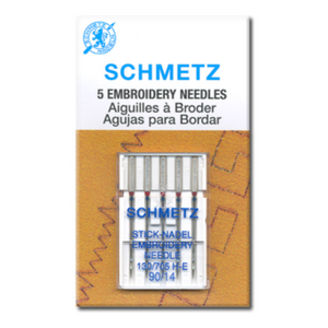 Schmetz Embroidery Needles – Carded